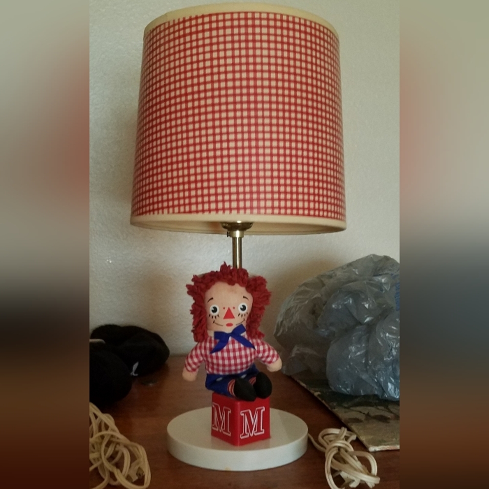 Raggedy Andy Lamp Vintage 1970s